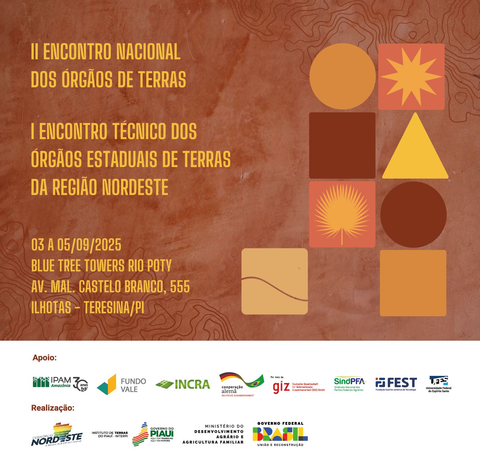 Piauí sediará o II Encontro Nacional dos Órgãos Estaduais de Terra a partir desta quarta (3)